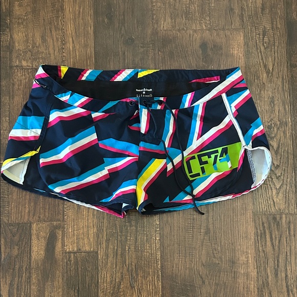 Reebok CrossFit Colorful Geometric Shorts - Picture 1 of 3